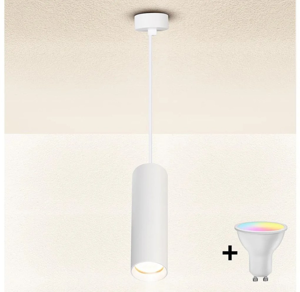 Brilagi - Lampa wisząca LED ściemnialna na przewodzie SELE 1xGU10/6,5W/230V biała