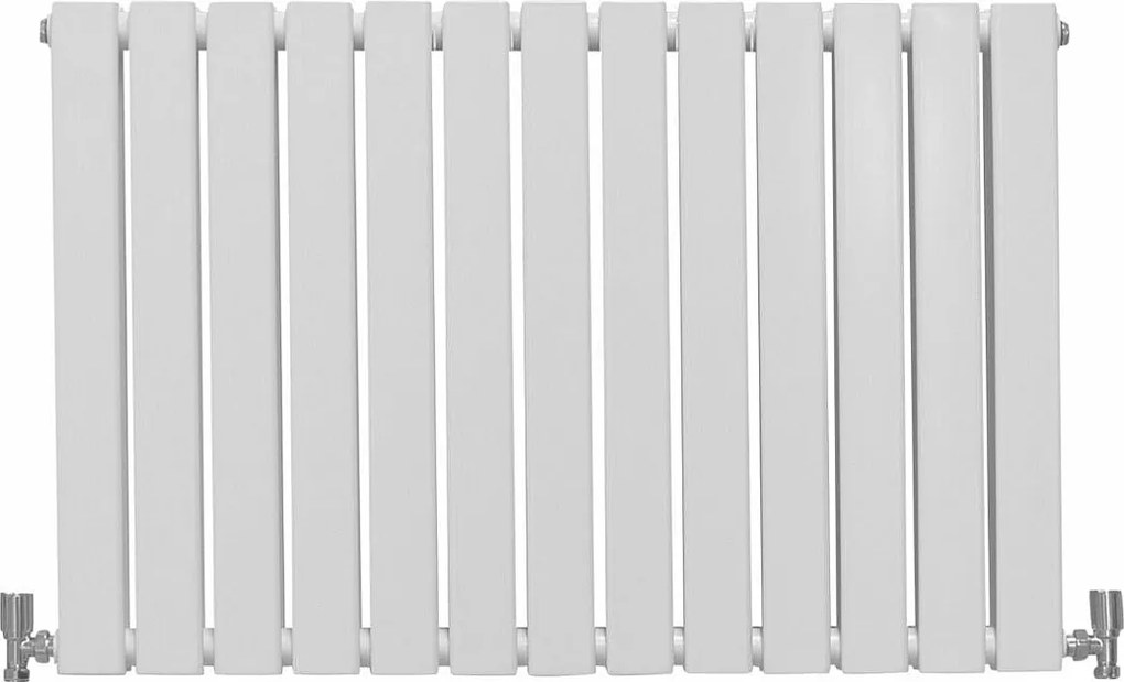 Grzejniki panelowe designerskie, połyskujące, białe, 600 mm x 910 mm