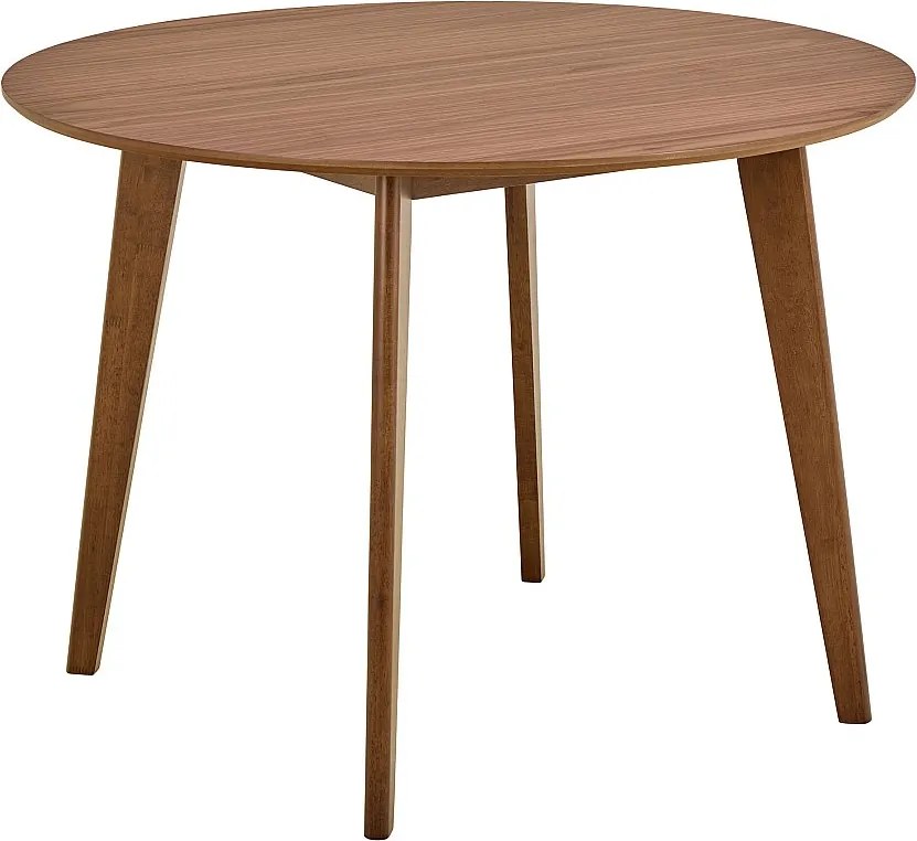 Stół okrągły 105 cm Lumo, kolor orzech włoski lakierowany