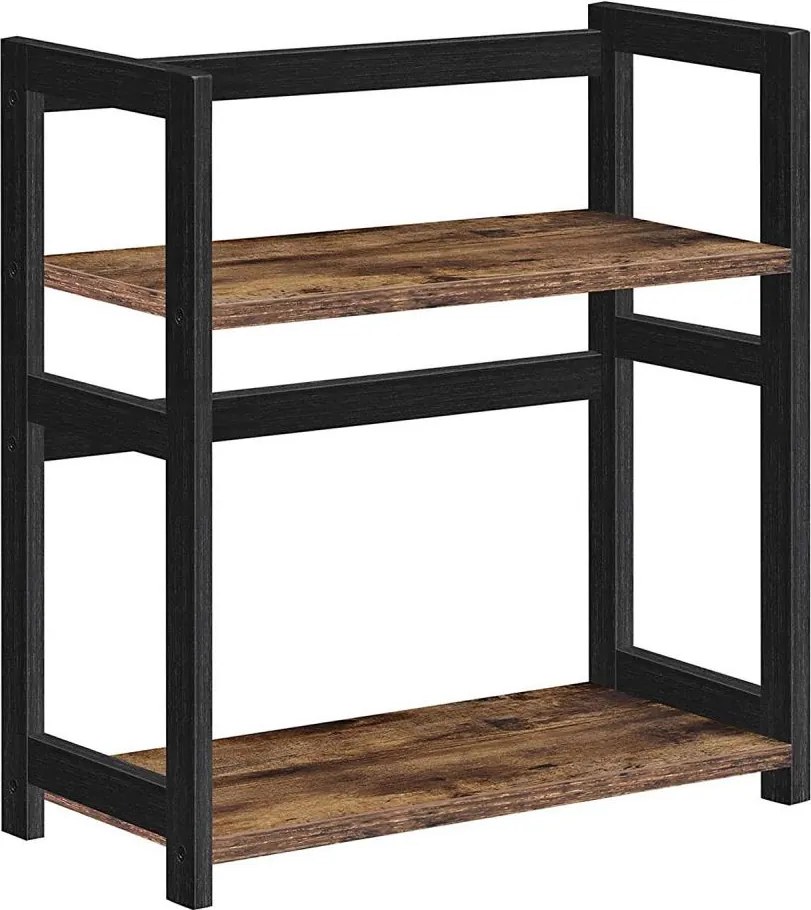 Półka do przechowywania MARGE brązowo-czarna