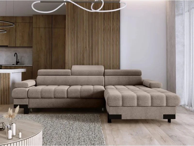 Narożnik SELVA S z funkcją spania i pojemnikiem WERSAL