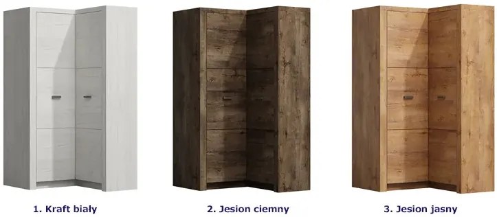 Szafa narożna jesion ciemny - Filin