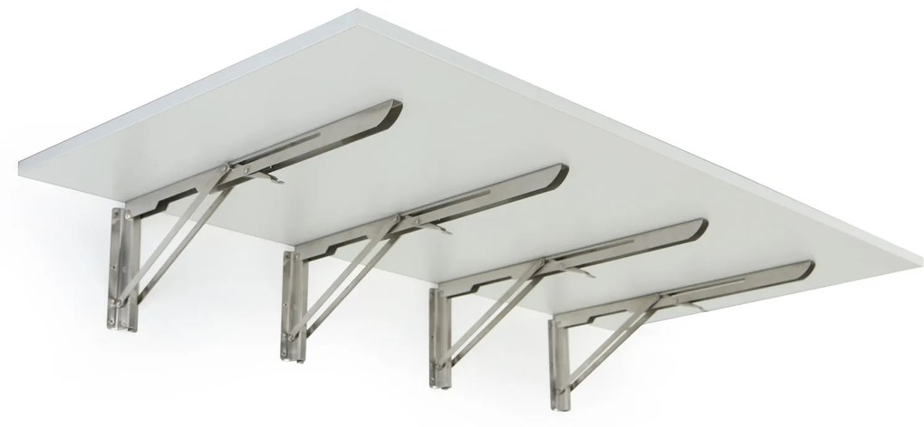 Stół składany na ścianie, 120x60 cm, nośność 60 kg, biały