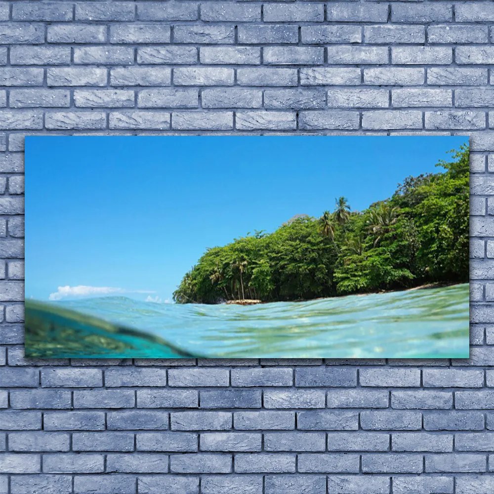 Obraz canvas Samotne Drzewo nad Morzem