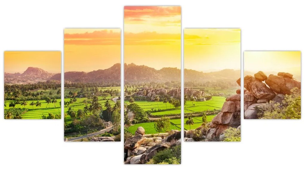 Obraz doliny Hampi w Indiach (125x70 cm)