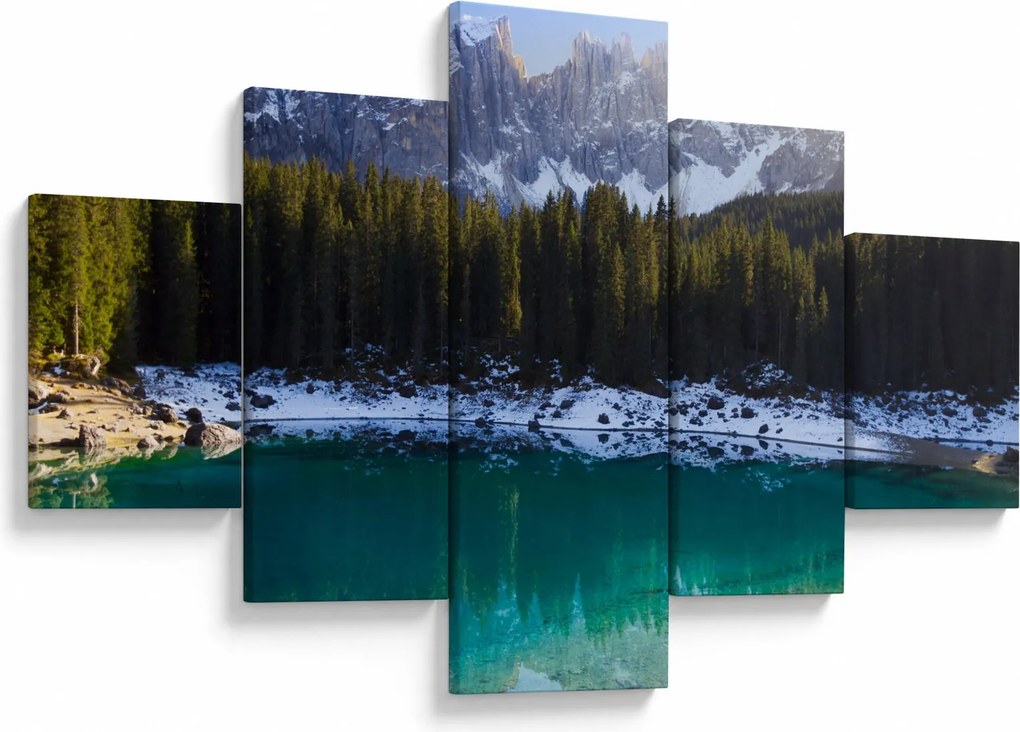Obraz - Jezioro Karersee (125x70 cm)