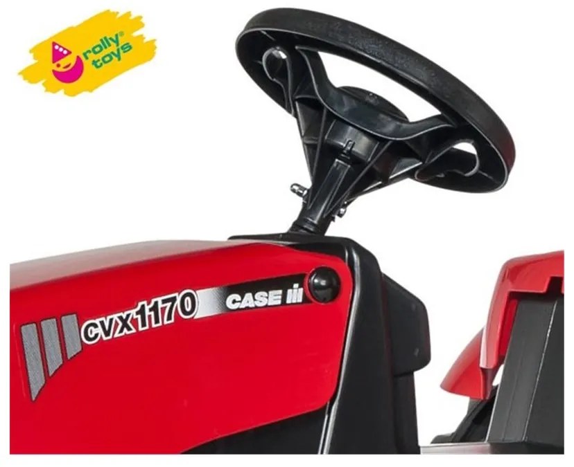 Rolly toys rolykid traktor na pedały case z przyczepką