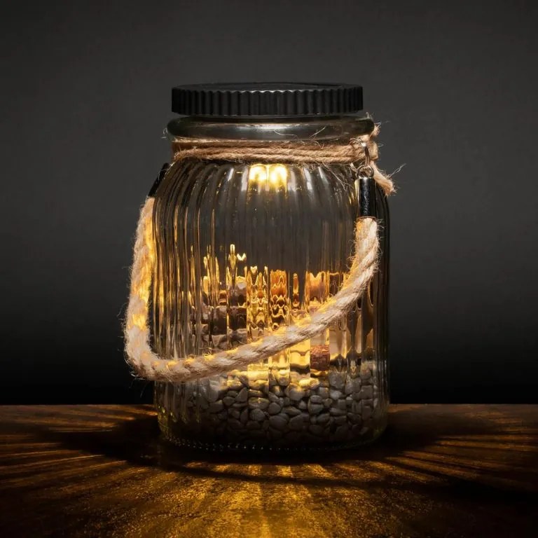 Lampy solarne, 3 LED, plastikowe, ciepły biały, 3 szt.