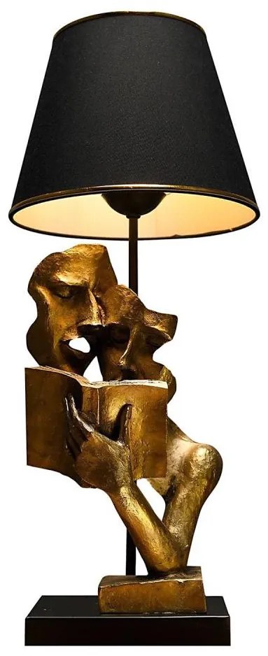 Lampa stołowa LECTURE 1xE27/40W/230V czarny/złoty
