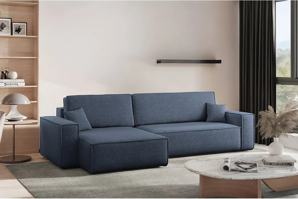 Narożnik Karl XL tkanina Verita 73 niebieski