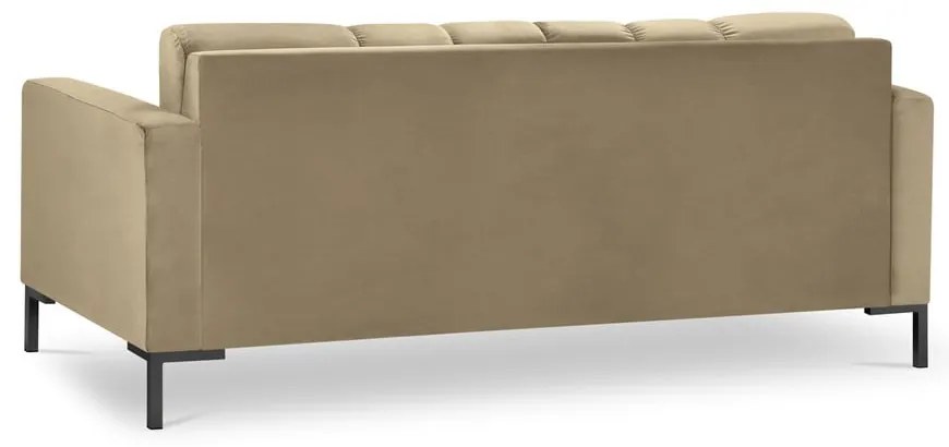 Beżowa aksamitna sofa Cosmopolitan Design Bali