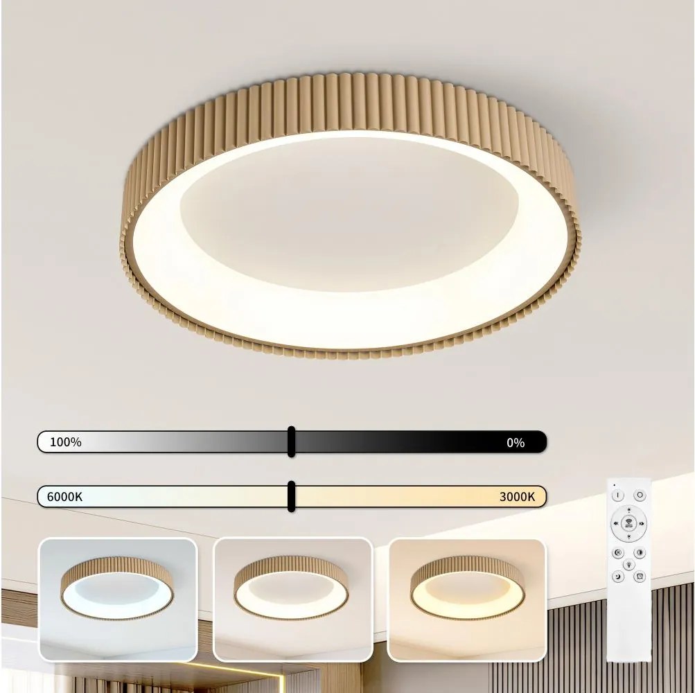 Brilagi - LED ściemnialna oprawa sufitowa FALCON MODERN LED/54W/230V 60 cm beżowa+pilot