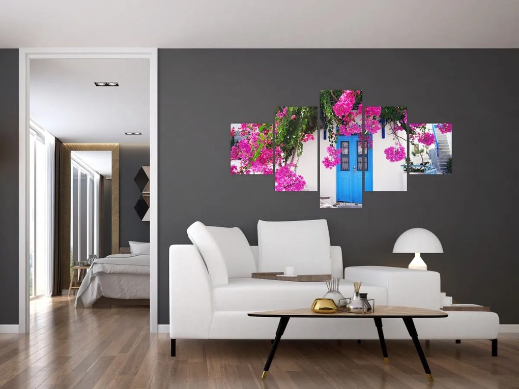Obraz - Tradycyjny grecki dom (125x70 cm)