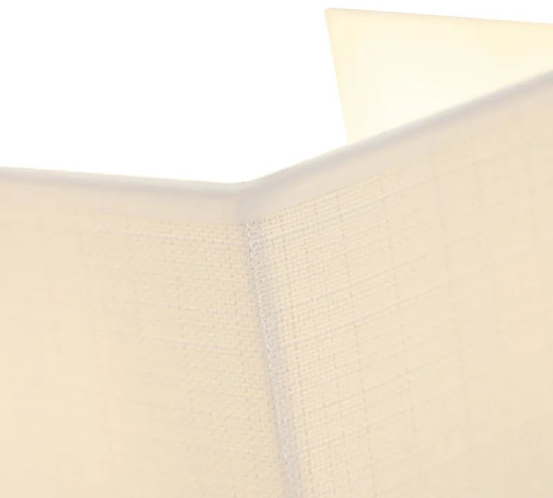 Nowoczesna lampa ścienna z juty biała - Vete