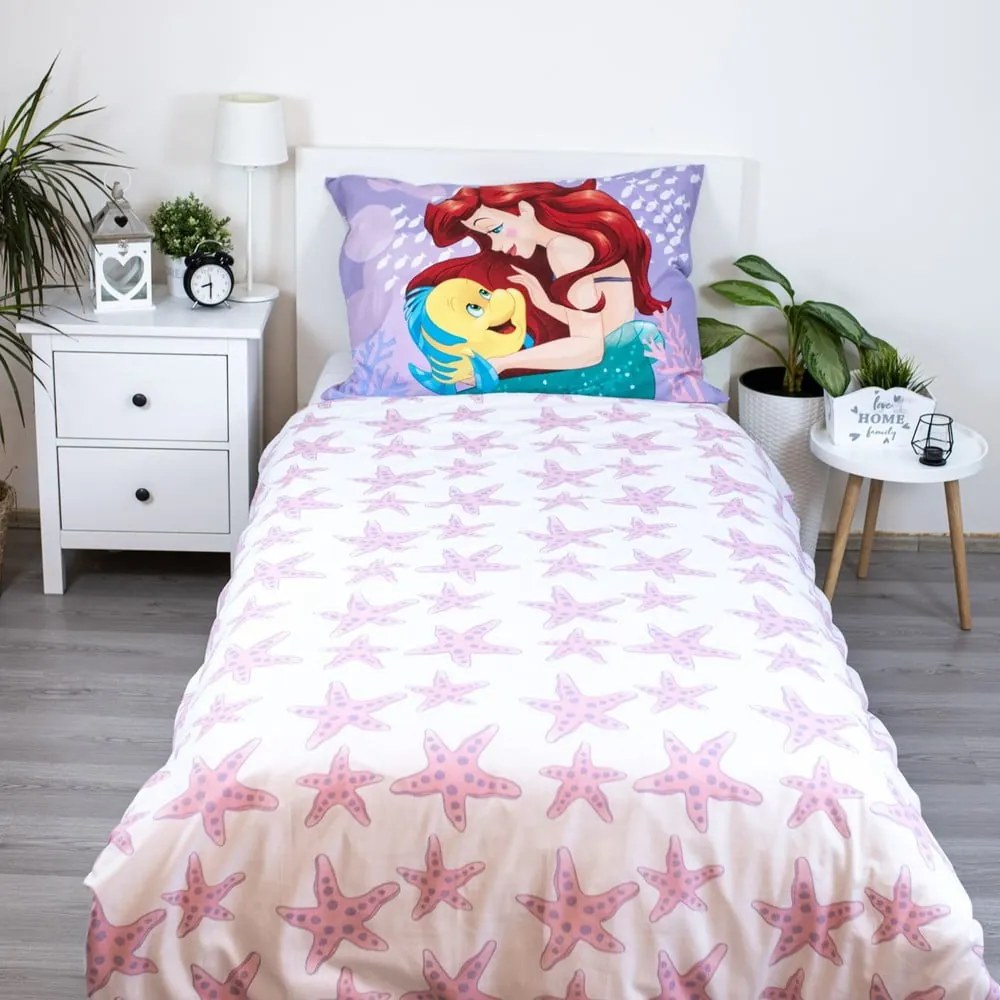 Bawełniana pościel dziecięca jednoosobowa 140x200 cm Ariela "Pink" – Jerry Fabrics
