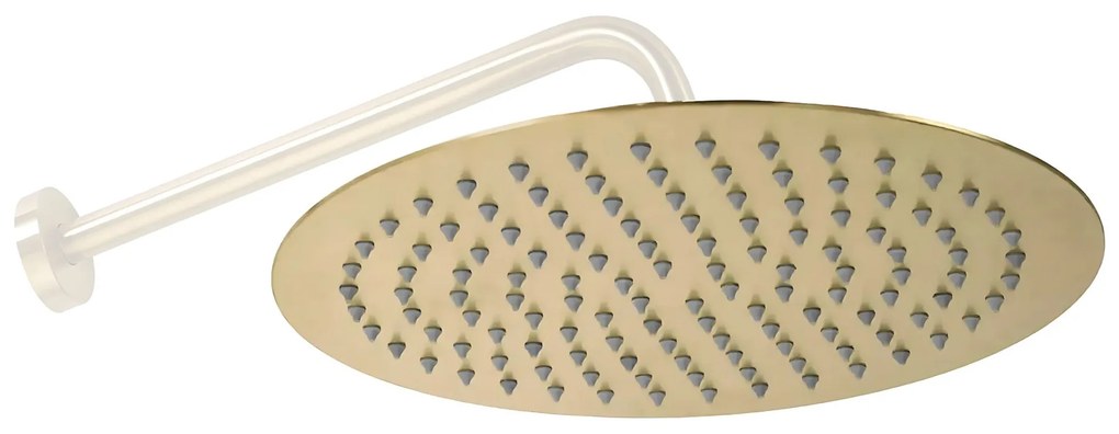 Deszczownica okrągła Rea 25cm Złota Szczotkowana