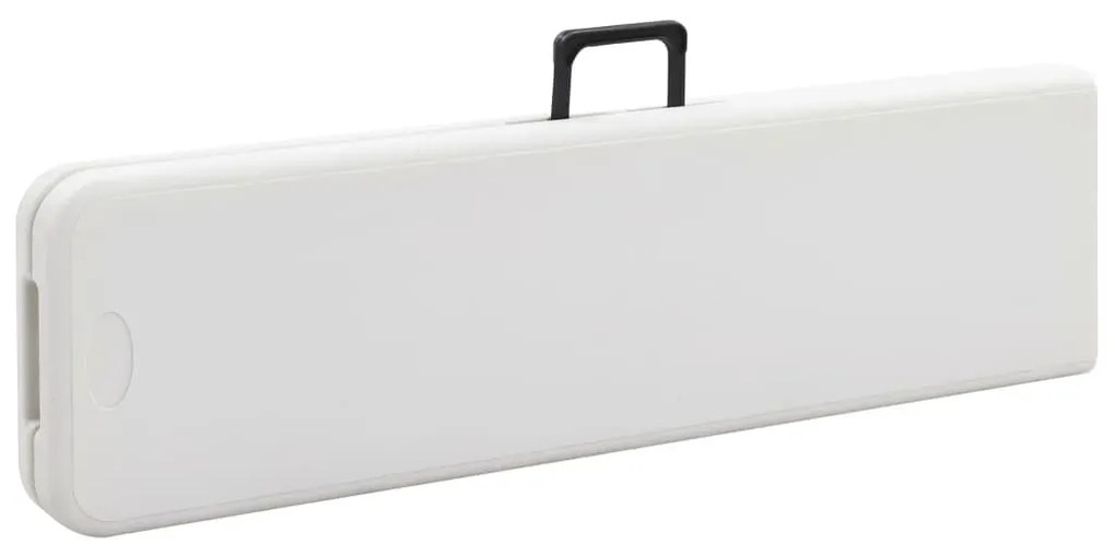 Zestaw białych ławek ogrodowych D6-C56