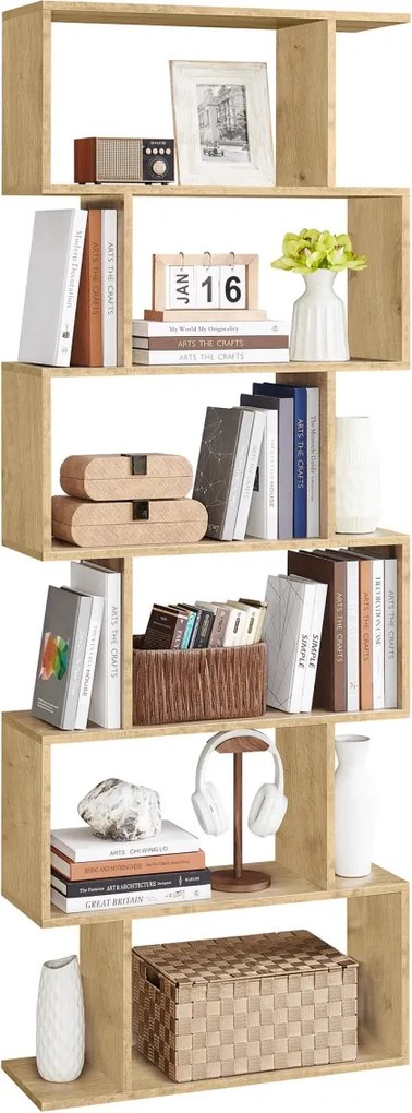 PROMOCJA Biblioteczka TAYLOR ARTISAN z 6 półkami, 70x190 cm II jakość