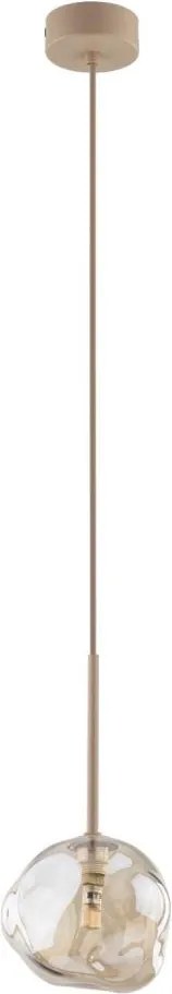 Lampa wisząca na linkach LAVA 1xG9/8W/230V beżowa/dymiona