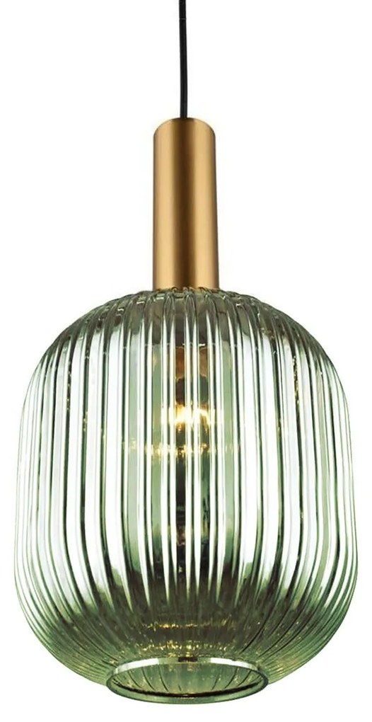 Lampa Sufitowa Wisząca Szklana APP462-1CP Zielona