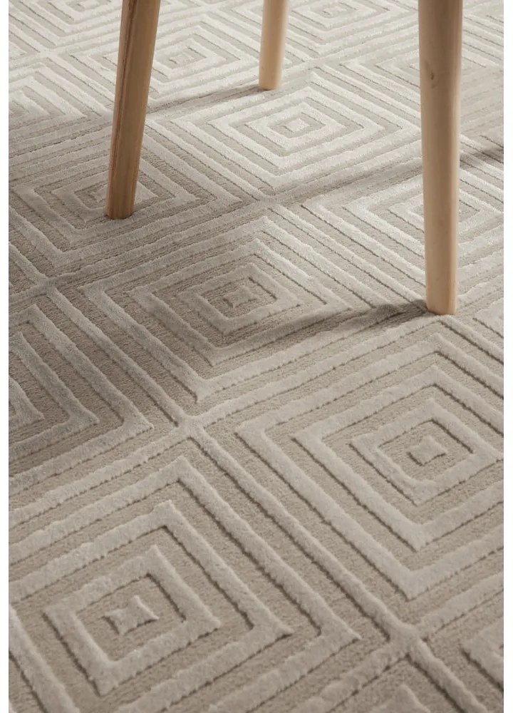 Beżowo-kremowy dywan 200x280 cm Perles Tourmaline – Elle Decoration