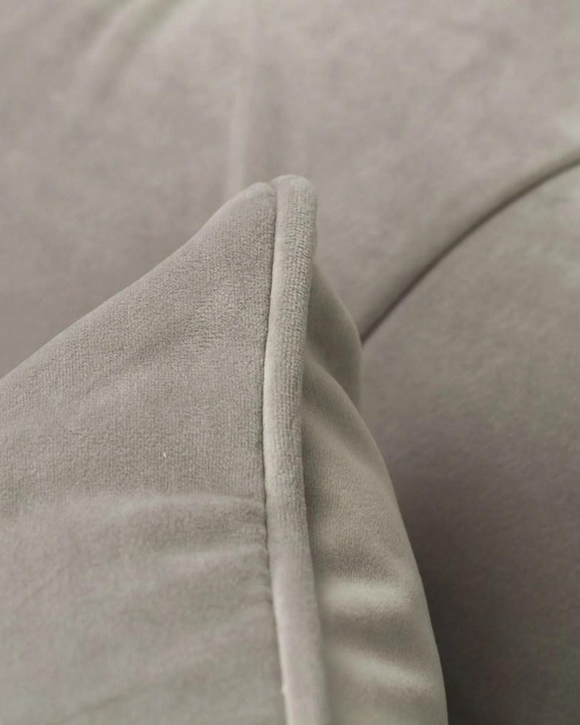 Fotel Chesterfield Classic Velvet Light Grey 118x96x77cm