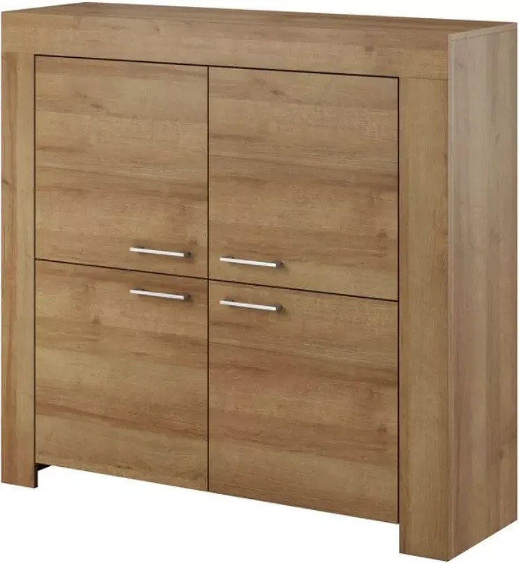 Komoda Seel 4-drzwiowa 120cm dąb riviera vintage