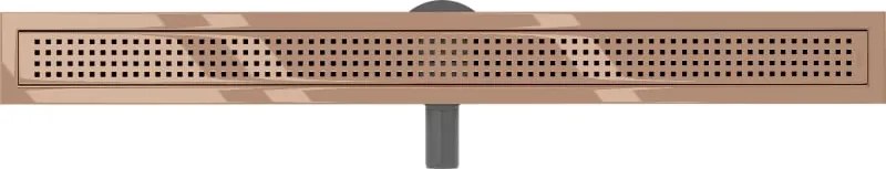 Mexen Flat 360° M08 odpływ liniowy obrotowy 90 cm, różowe złoto - 1625090-40