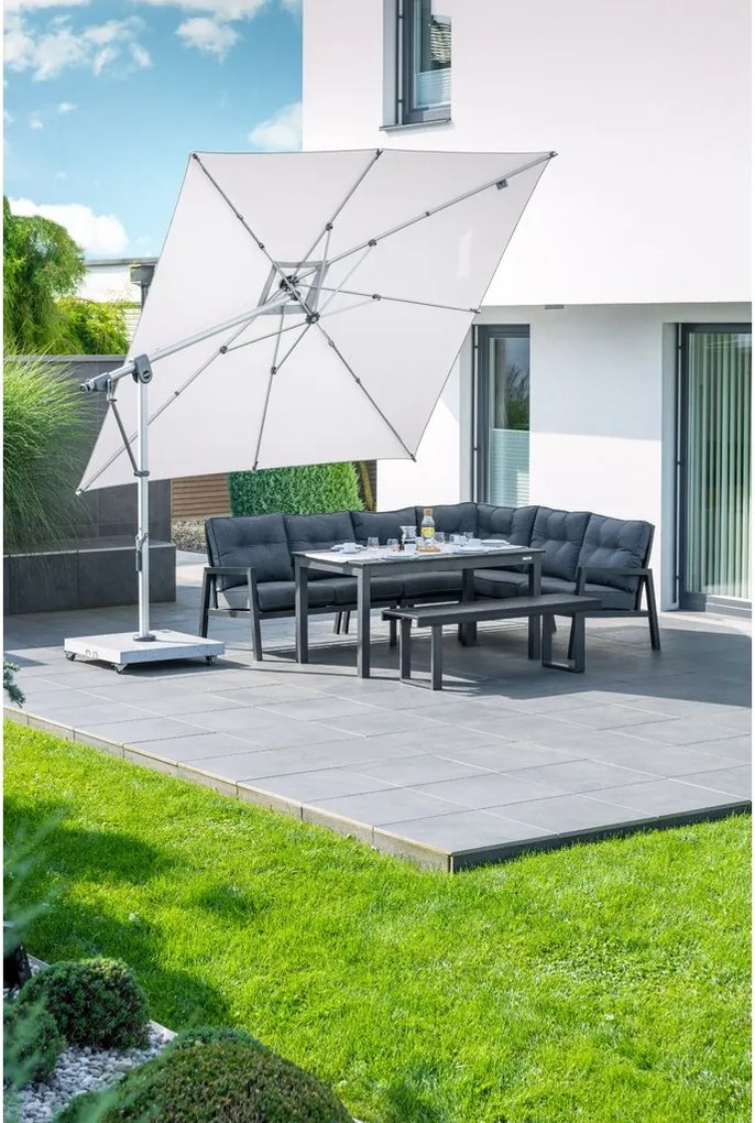 Doppler Mobilny stojak na parasol 140 kg - granitowy z kółkami