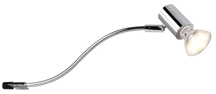 Kinkiet w kolorze błyszczącego srebra (dł. 34 cm) Giada – Trio