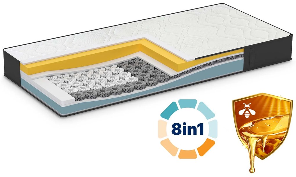 Materac Imemory S+Silver z Propolisem 90x200 cm