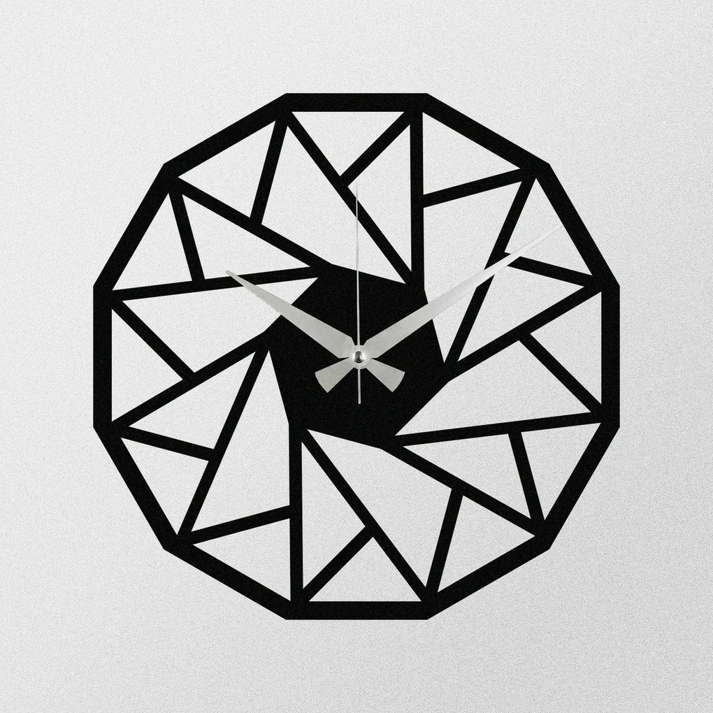 Zegar ścienny Triangle S007 Black, 48 x 48 cm