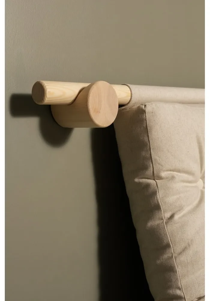 Lniana rozkładana sofa w naturalnym kolorze 135 cm Hooked – Karup Design