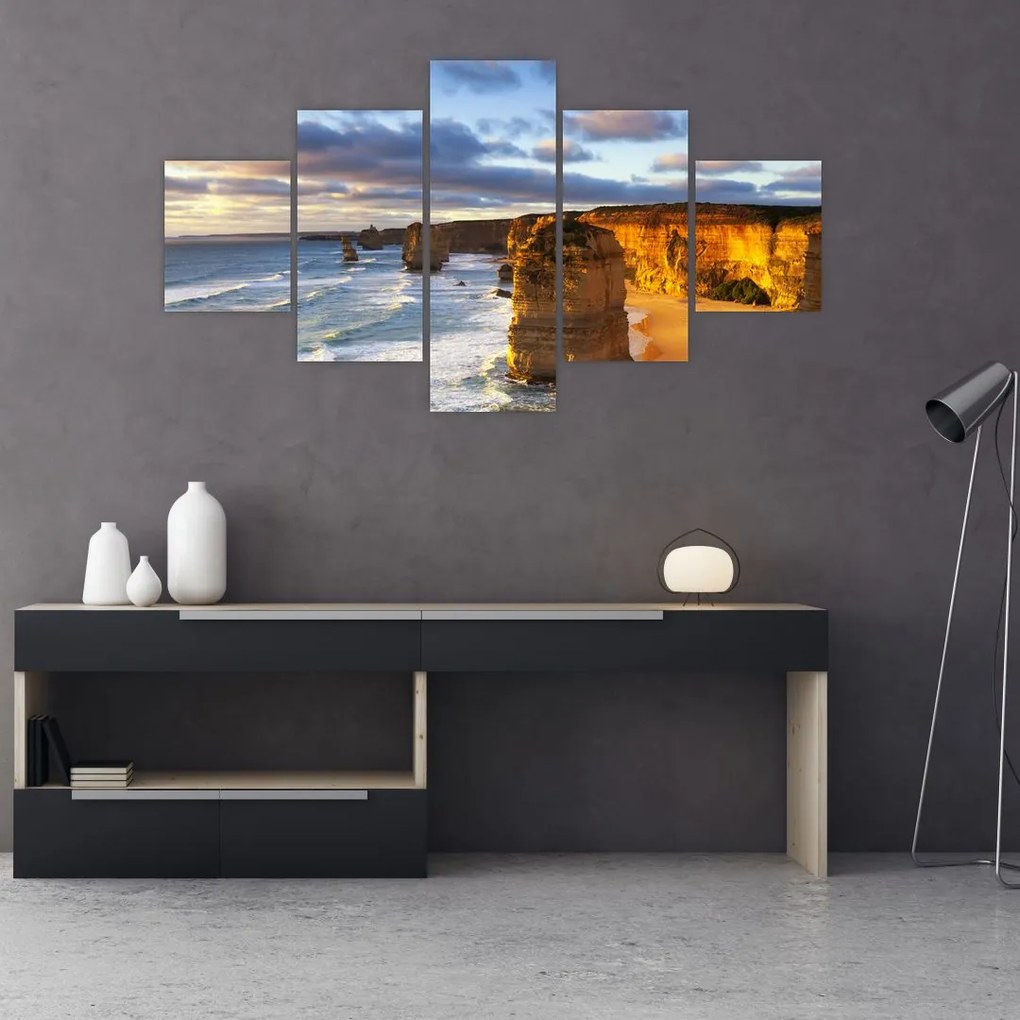 Obraz klifów morskich (125x70 cm)