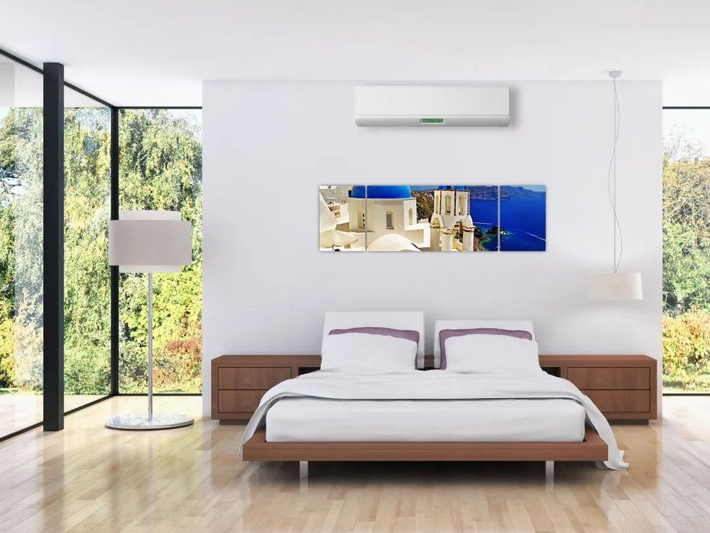Obraz - Santorini, Grecja (170x50 cm)