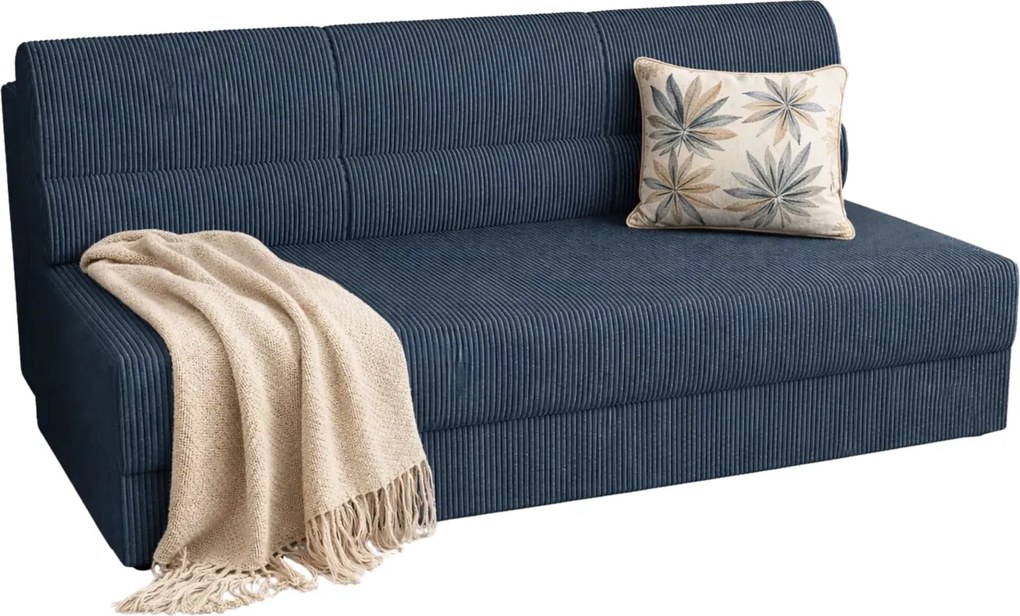 Granatowa wersalka z funkcją spania B5-H14