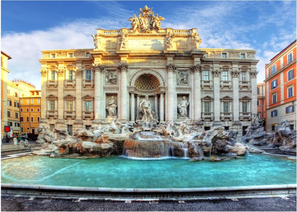 Obraz na szkle - Fontanna di Trevi (70x50 cm)