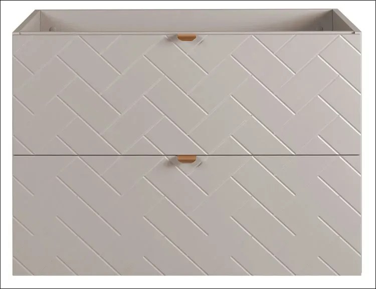 Kaszmirowa szafka pod umywalkę w jodełkę angielską 80 cm W4-E70