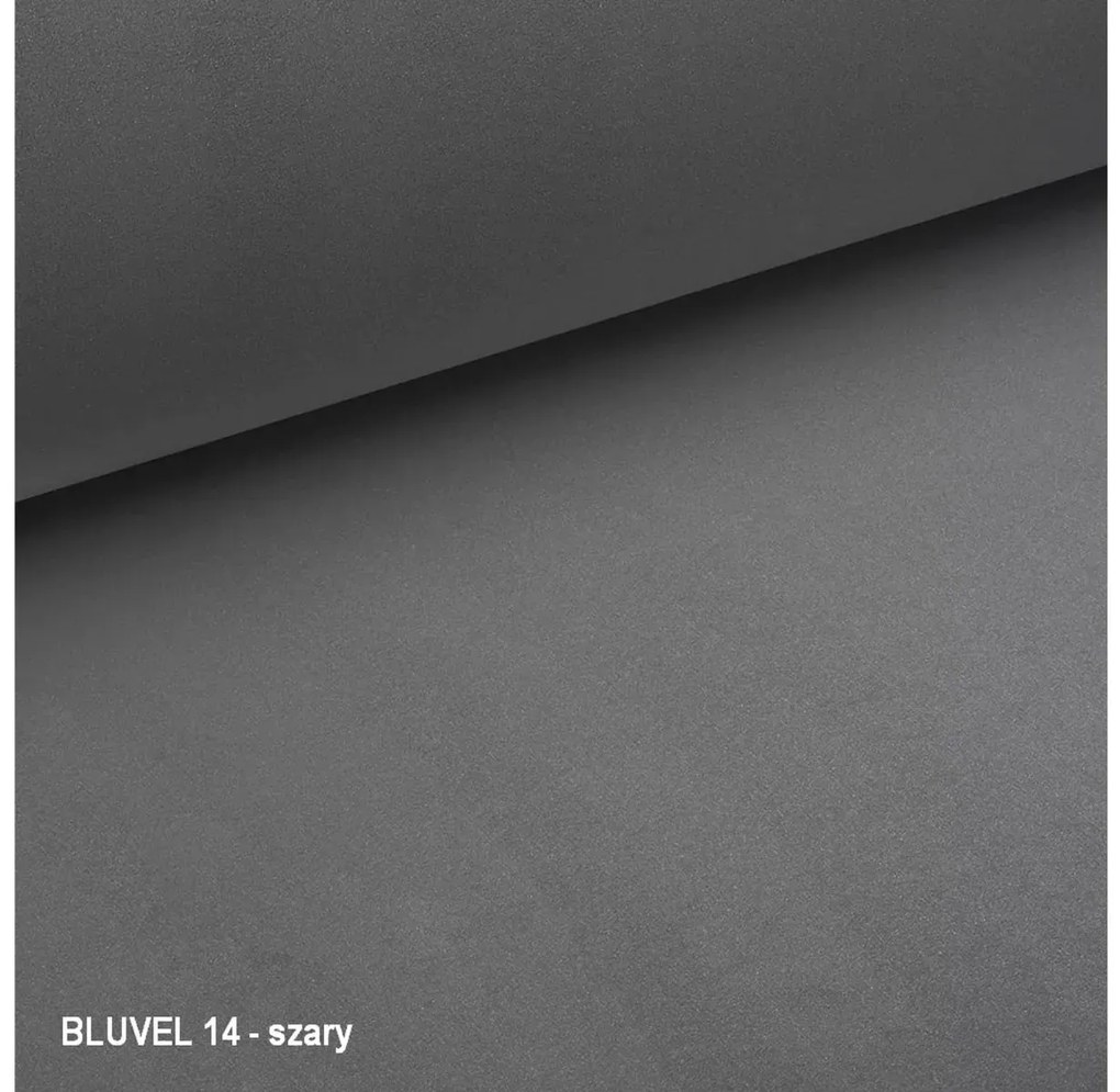 FOTEL CAMELLIA 1 VELVET SZARY BLUVEL 14/ZŁOTY SIGNAL