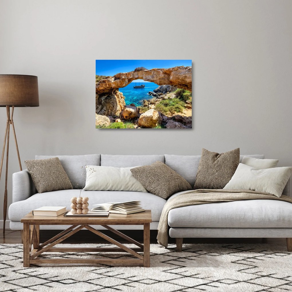 Obraz na szkle - Cape Greco (70x50 cm)