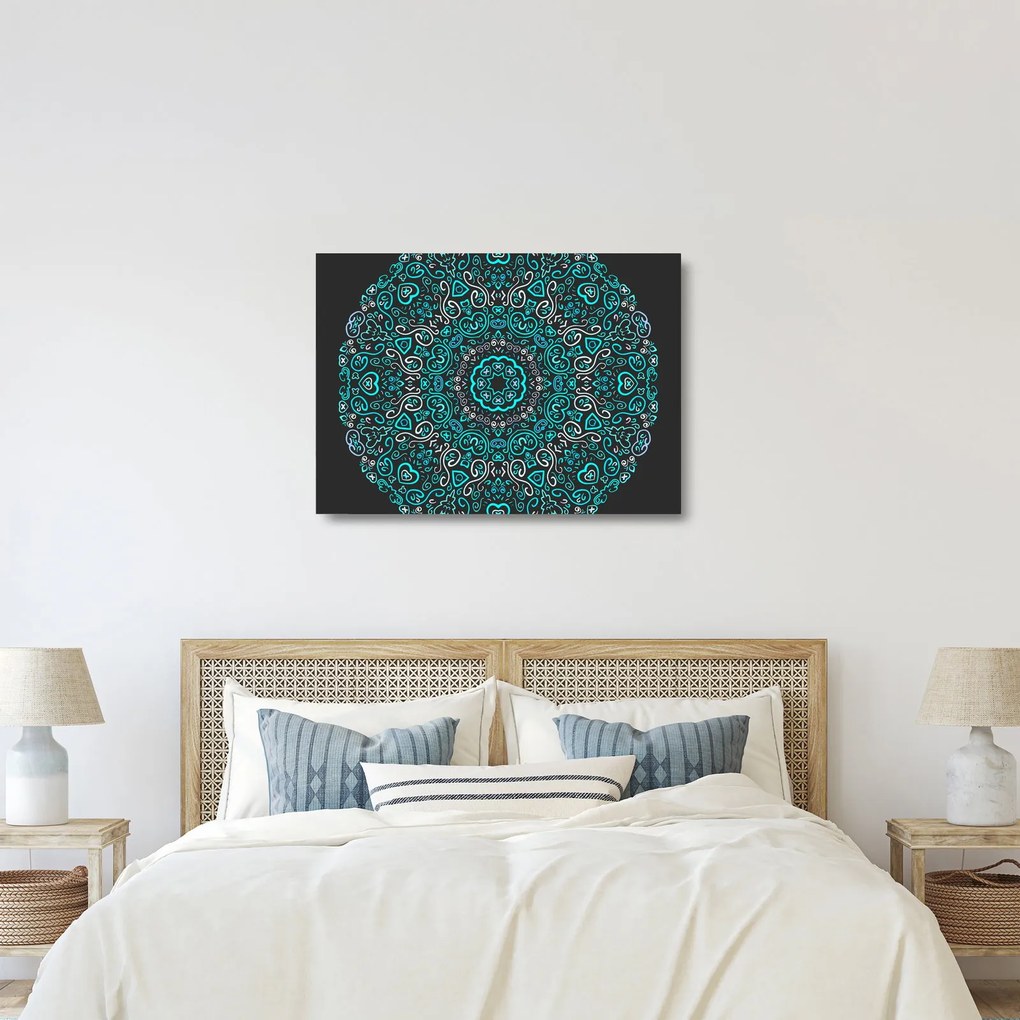 Obraz na szkle abstrakcji ozdobnej (70x50 cm)