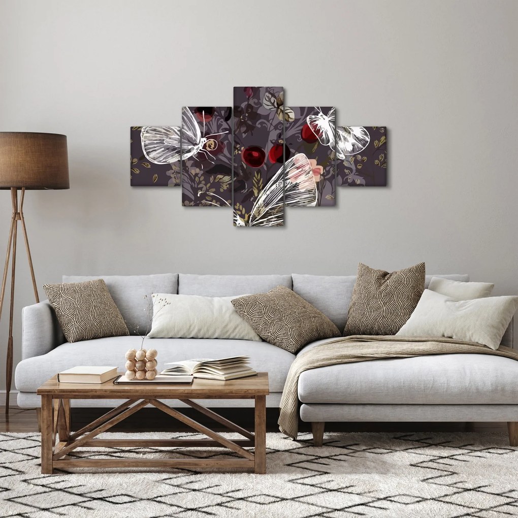 Obraz motyli (125x70 cm)