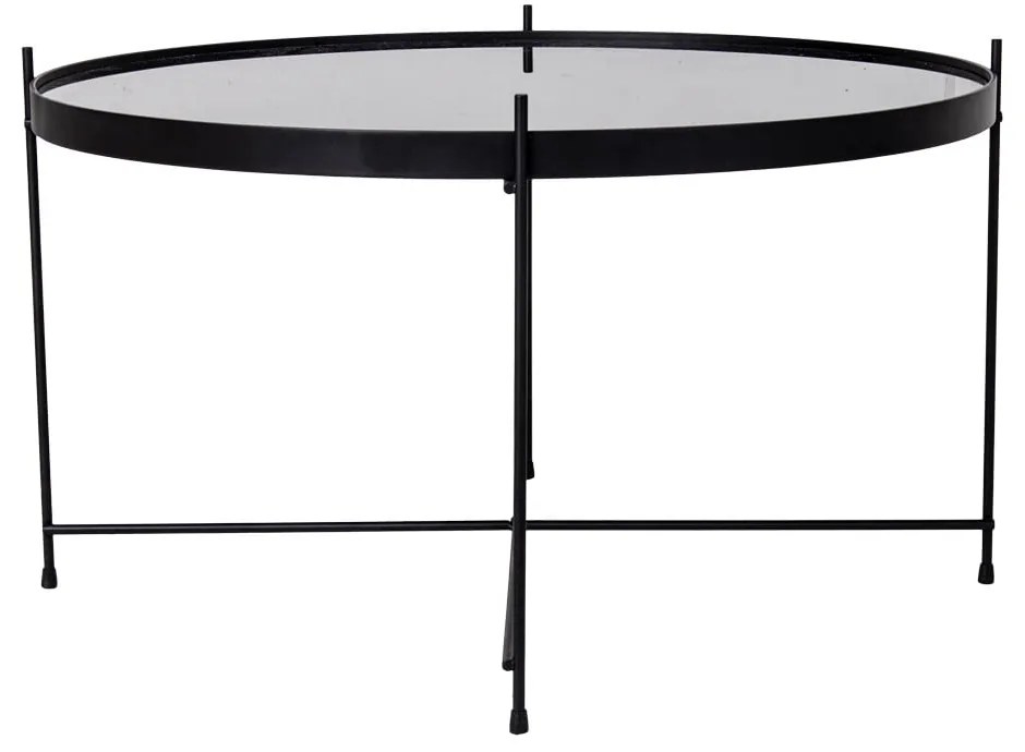 Czarny okrągły stolik ø 70 cm Venezia – House Nordic