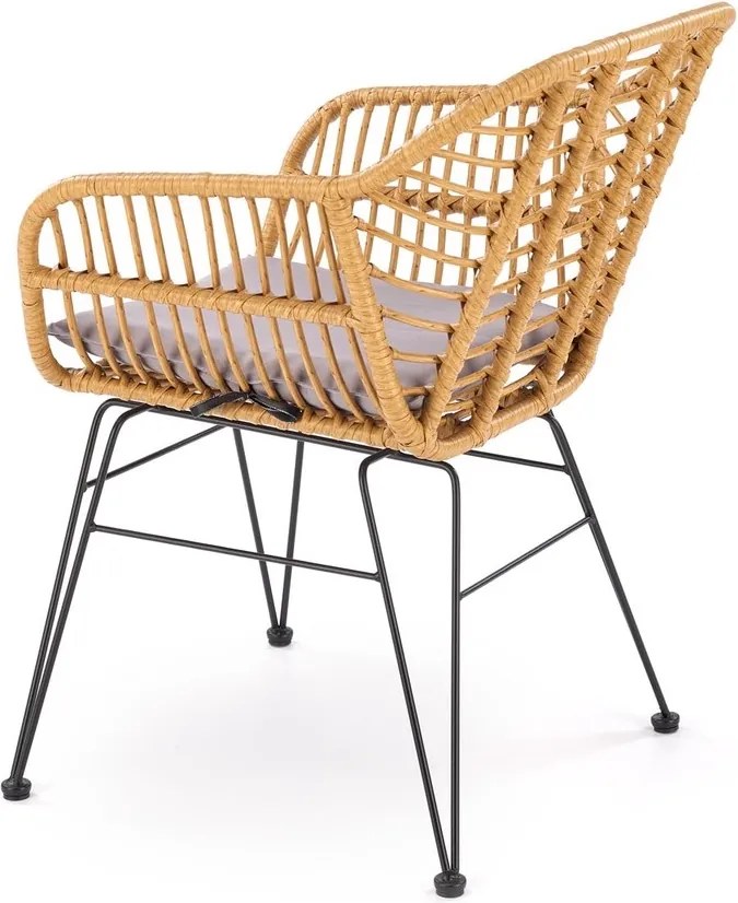 Technorattanowe krzesło ogrodowe K541 Halmar