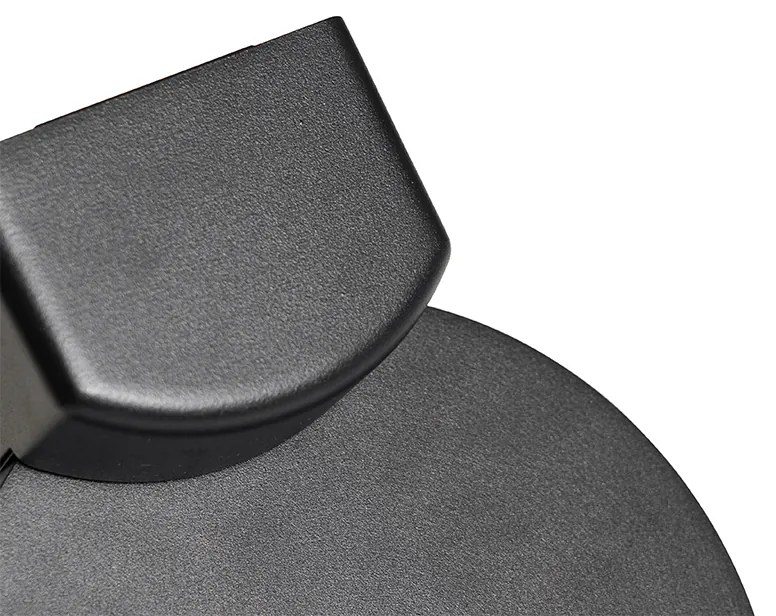 Lampa ścienna zewnętrzna czarna z diodą LED IP54 z czujnikiem ruchu - Esmee