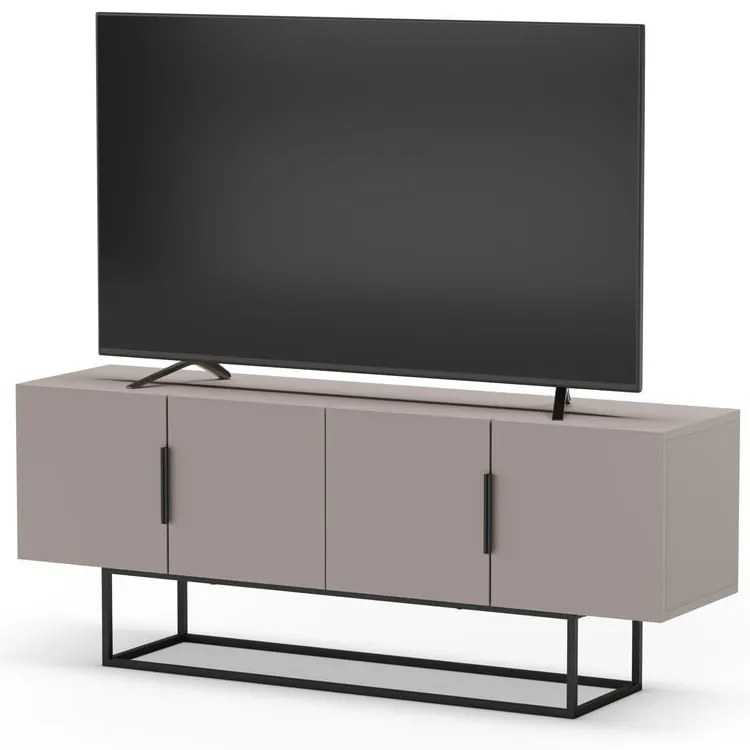 Szarobeżowa szafka pod TV 140x55 cm Titan – Marckeric