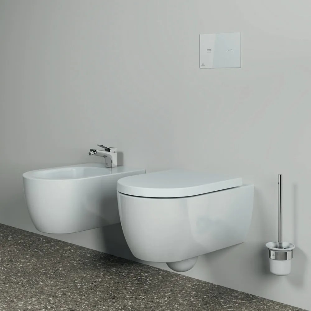 Ścienna metalowa szczotka do WC w kolorze srebra z połyskiem Conca – Ideal Standard
