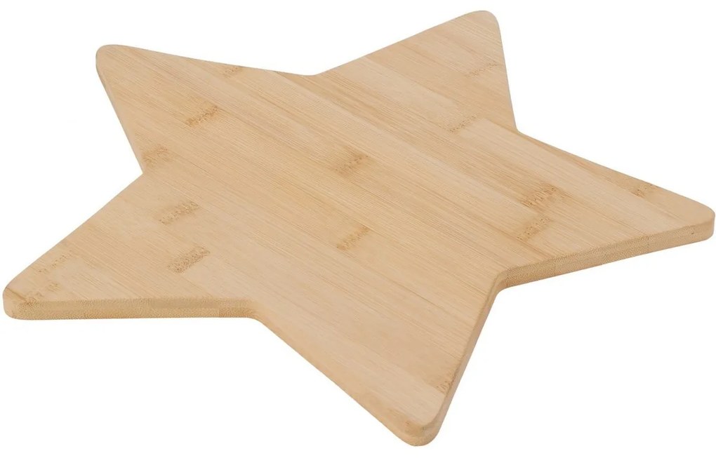 Świąteczna deska do serwowania z bambusa Gwiazda