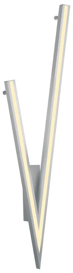 Szara lampa sufitowa LED ze sterowaniem głosowym/mobilną aplikacją i metalowym kloszem 35x127.5 cm Cicanto – CINQUE