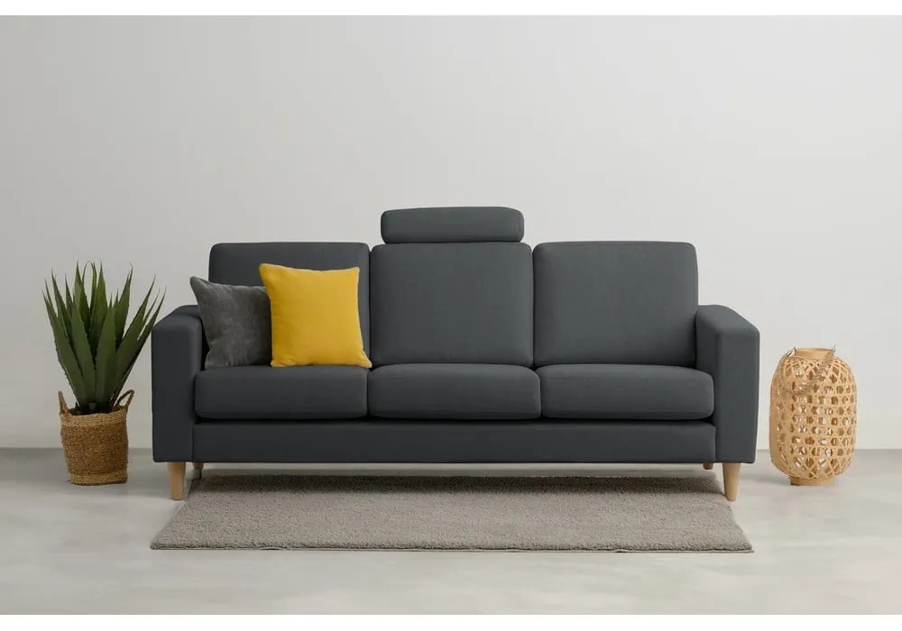 Antracytowa sofa 217 cm Focus – Scandic